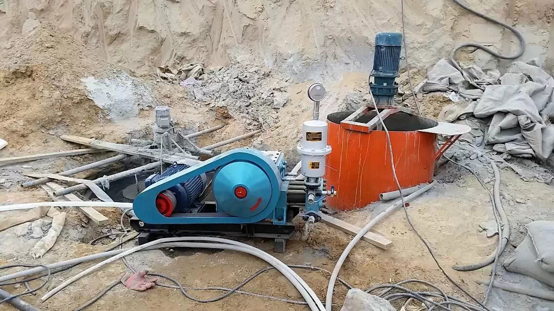 周矶管理区顶管注浆